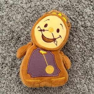 Disney Cogsworth Plush Toy - Brown, Purple, Yellow